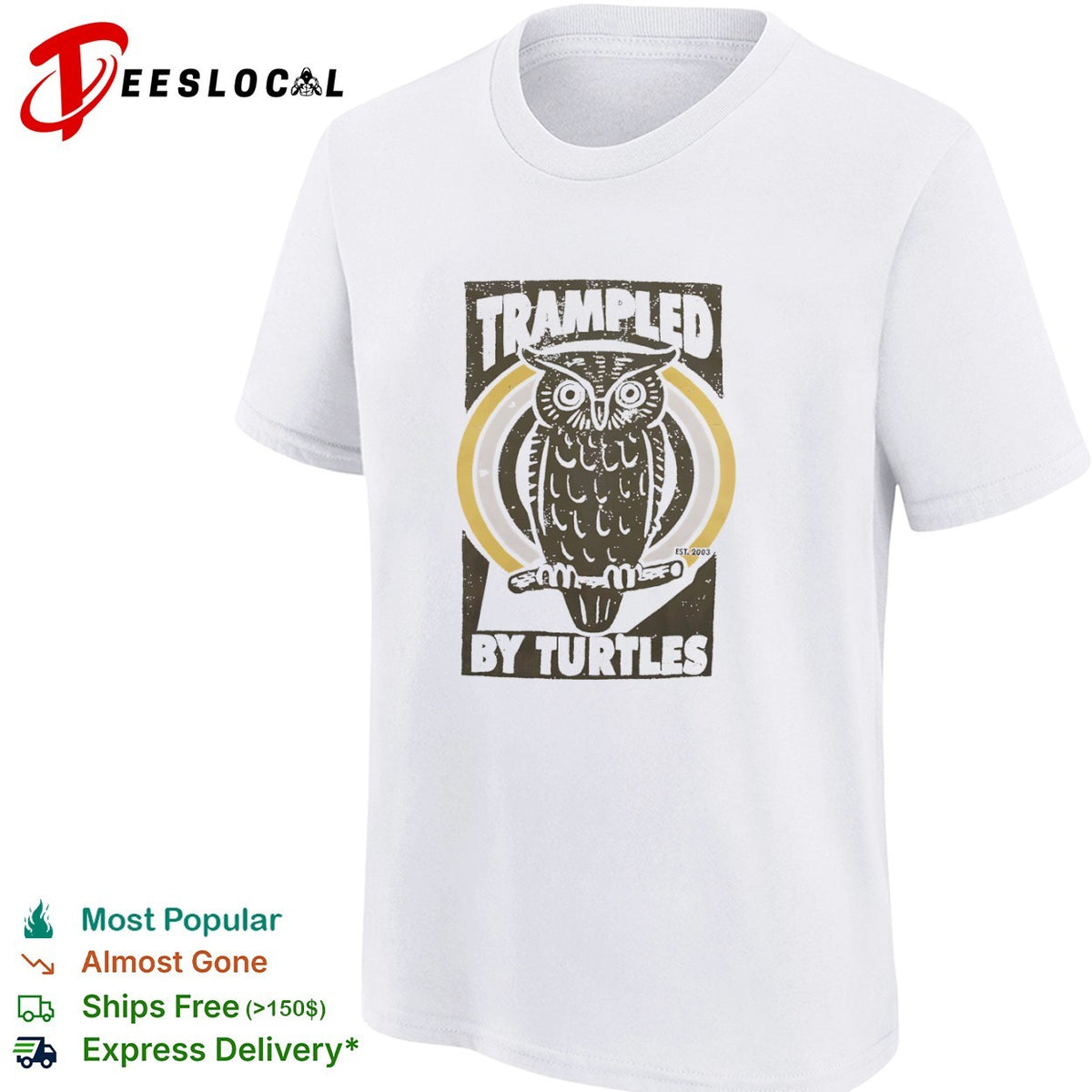 Trampled by Turtles Owl Logo est 2003 Bluegrass Band Music shirt