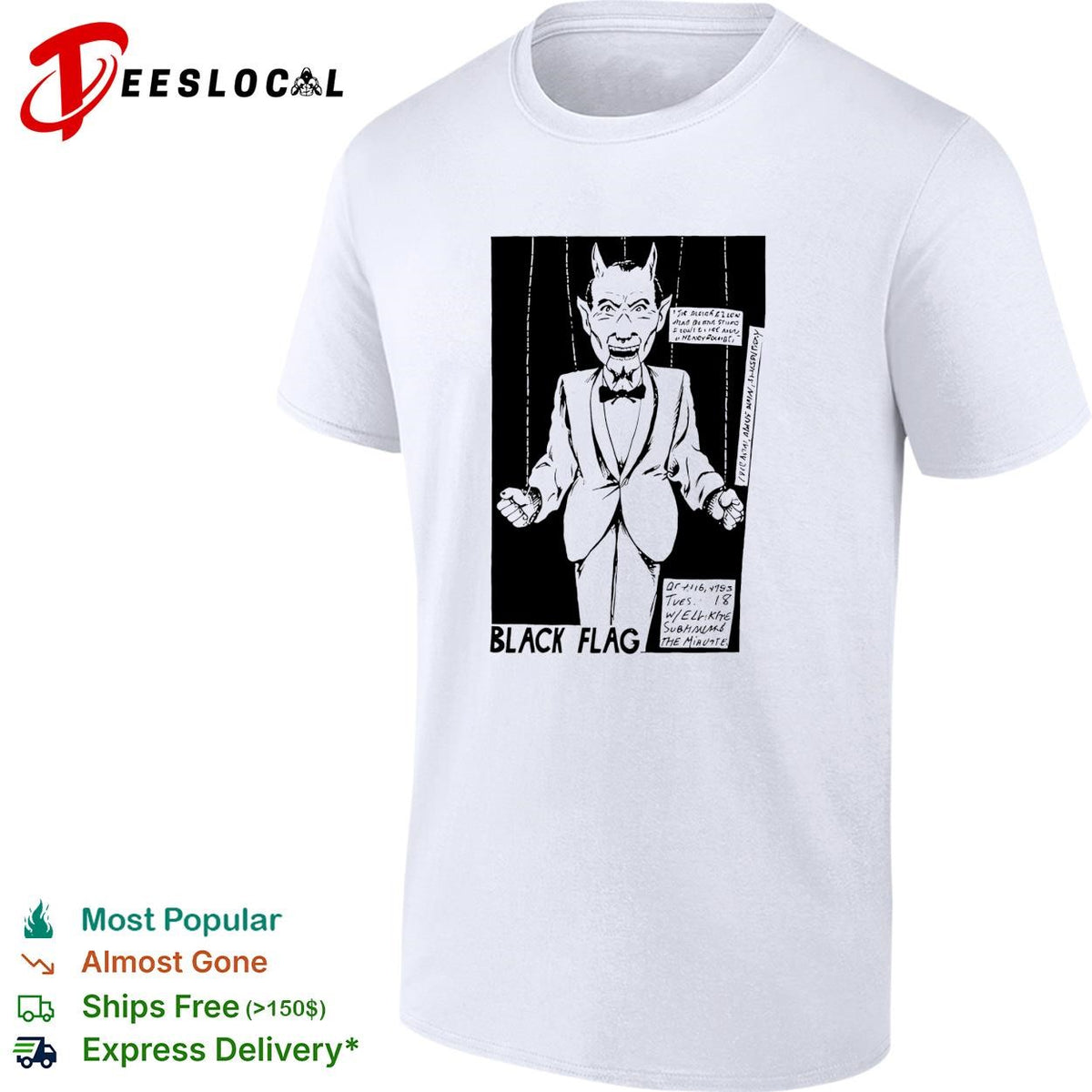 Travis Barker Raymond Pettibon Black flag 2026 shirt