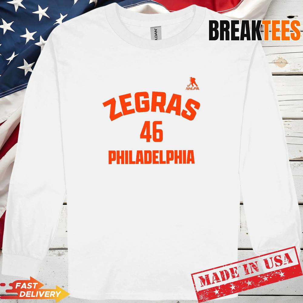 Trevor Zegras Name and Number Philadelphia Hockey Shirt