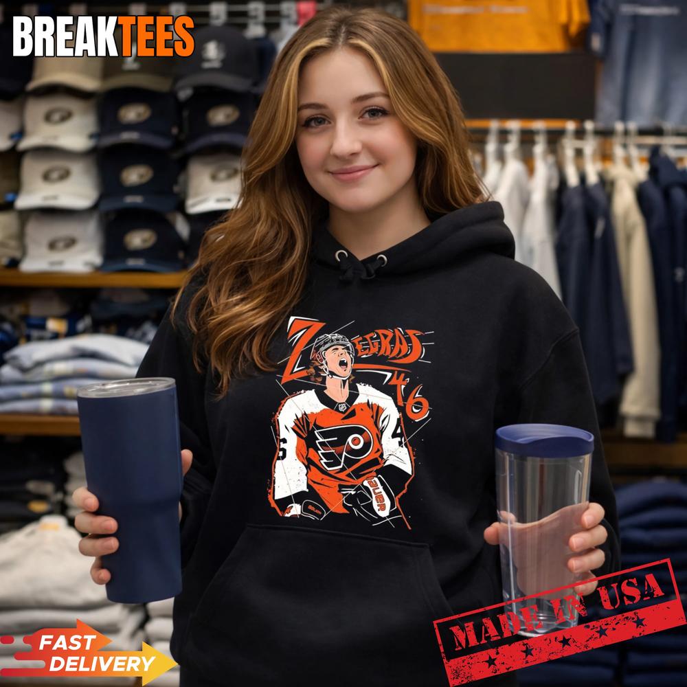 Trevor Zegras Screaming Philadelphia Flyers T-Shirt