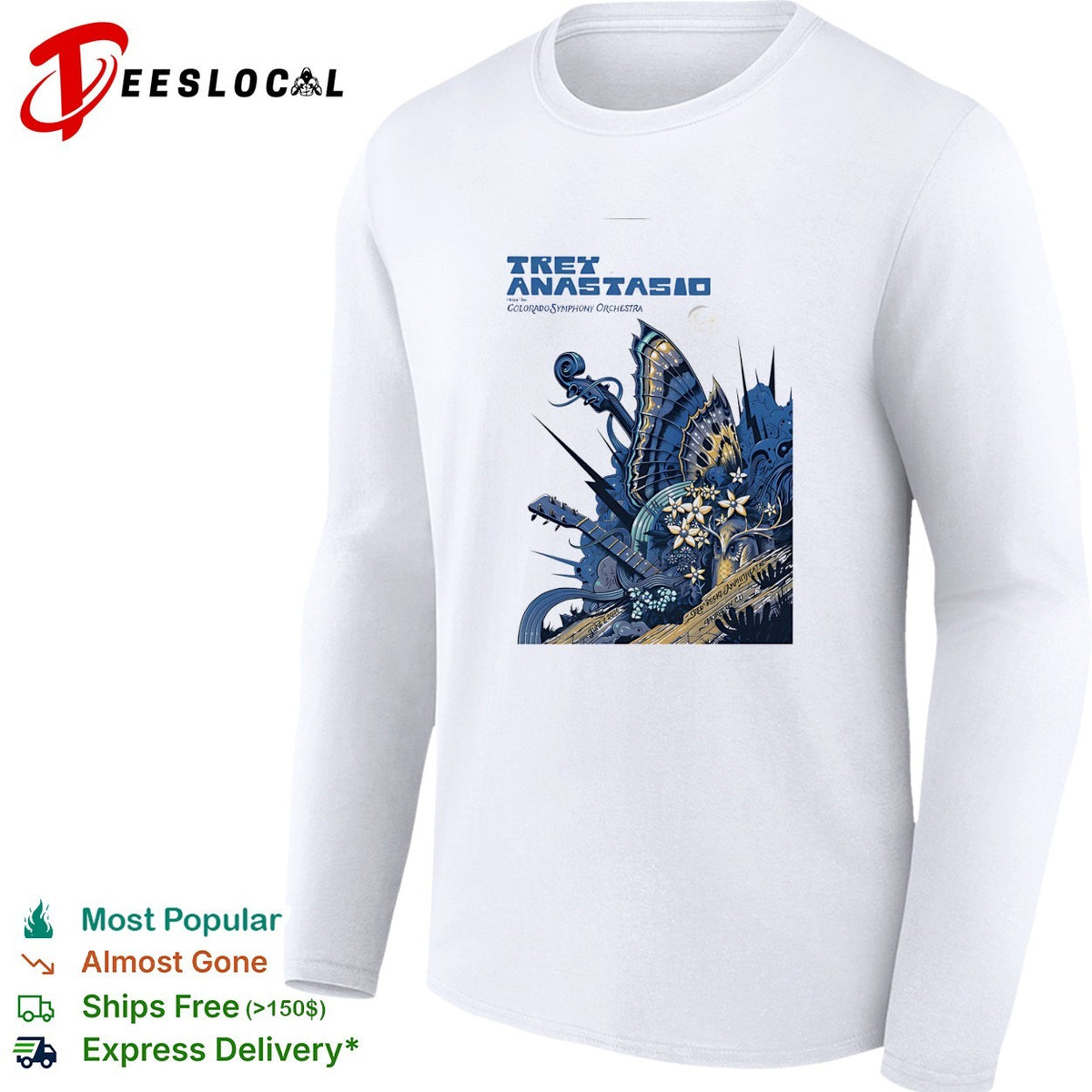 Trey Anastasio with the Colorado Symphony Orchestra Red Rocks Amphitheatre shirt