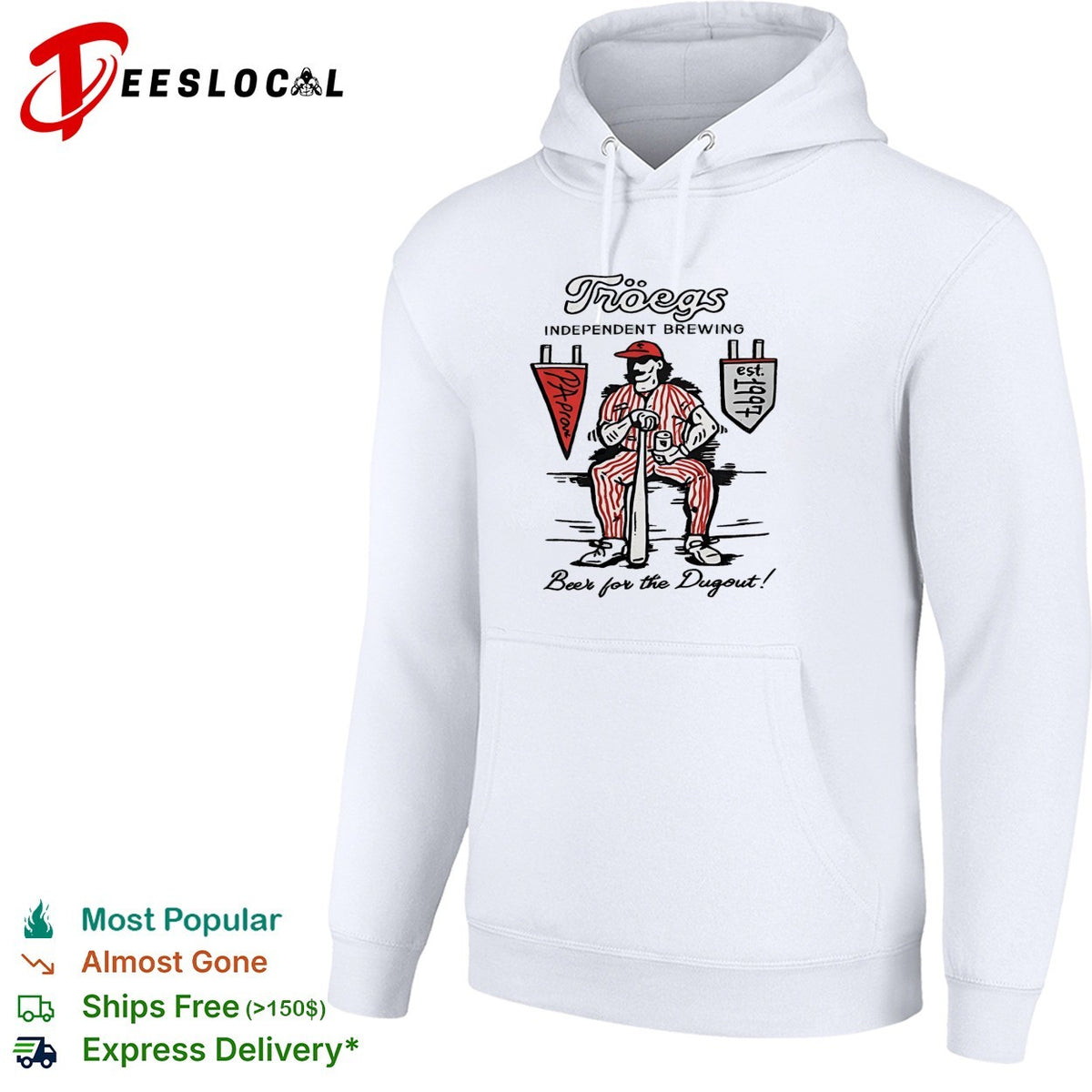 Tröegs Independent Brewing Beer for the Dugout PA Proud est 1997 Baseball shirt