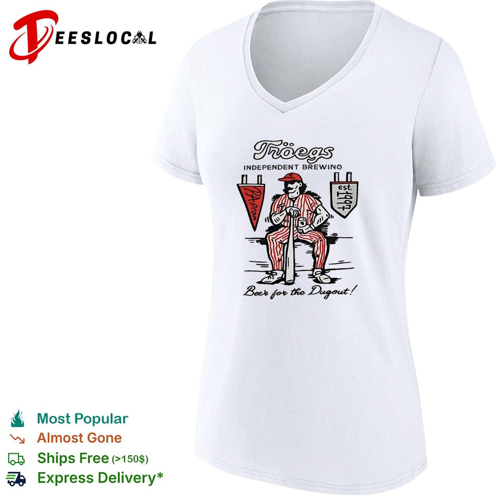 Tröegs Independent Brewing Beer for the Dugout PA Proud est 1997 Baseball shirt