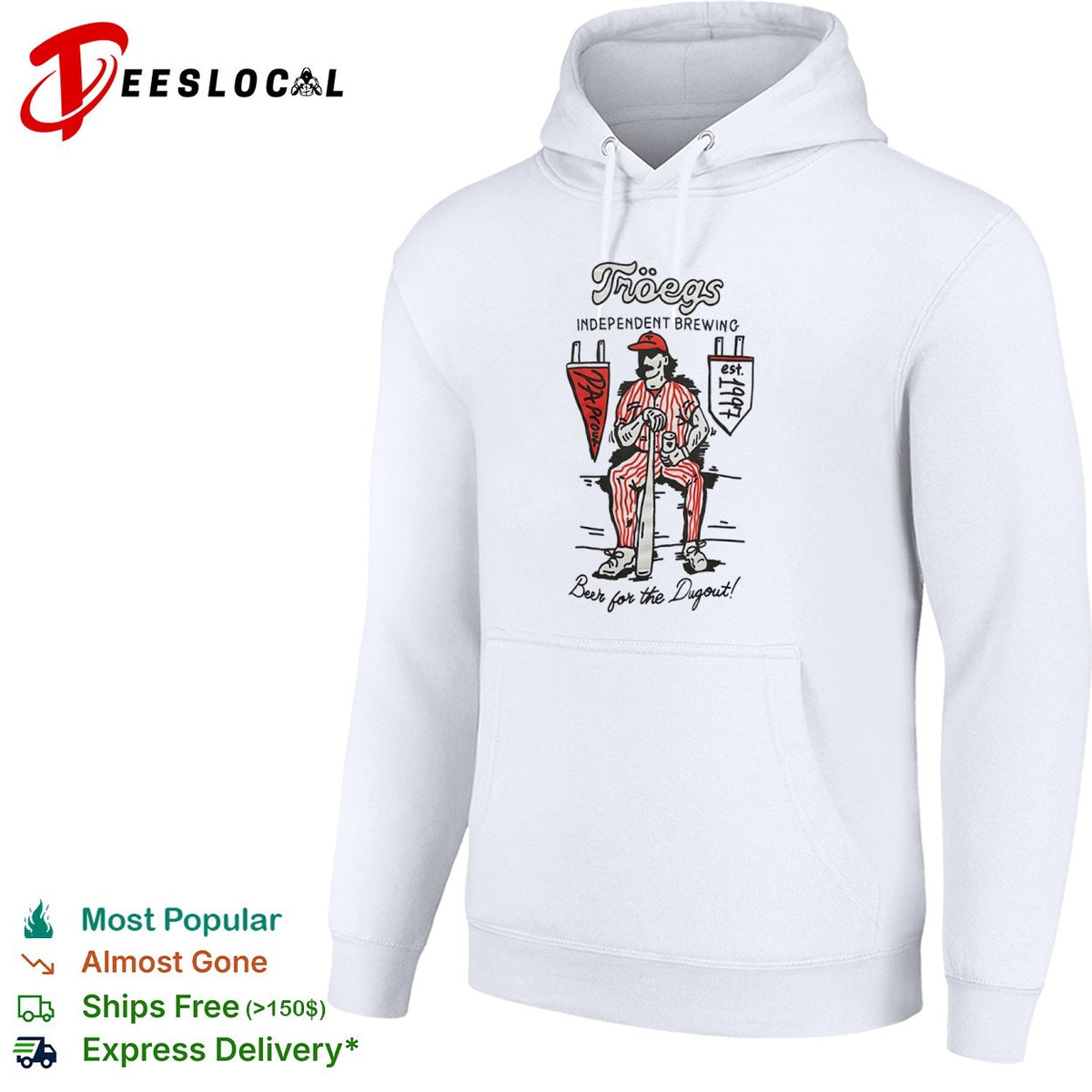Tröegs Independent Brewing PA Proud est 1997 Beer for the Dugout shirt