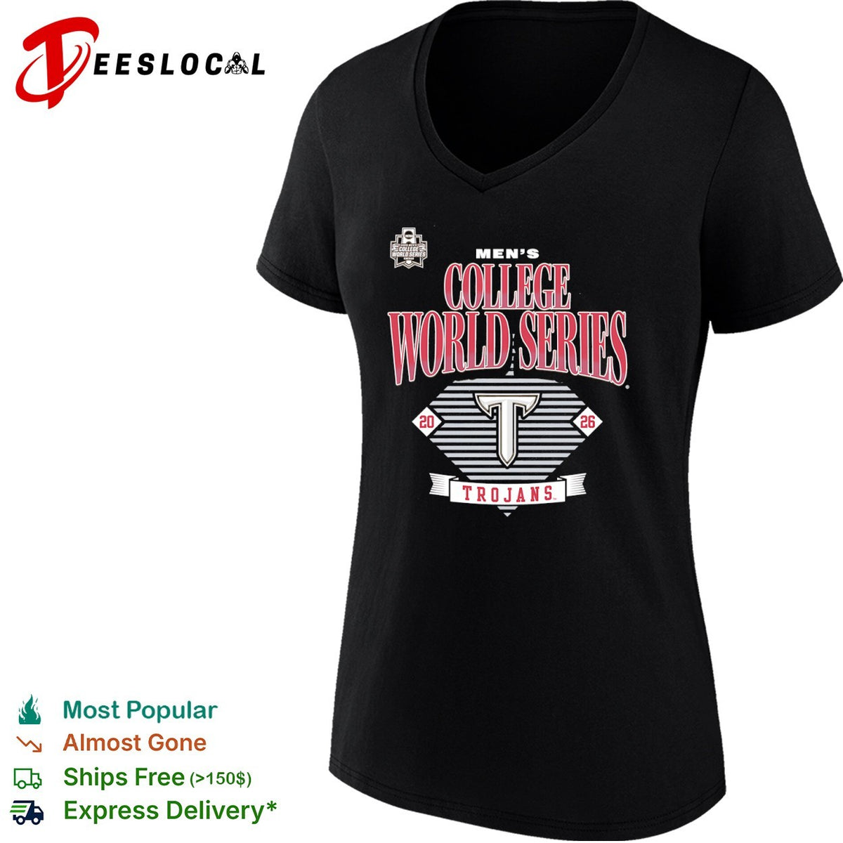 Trojans 2026 Men_s College World Series Omaha NCAA Baseball Championship Team shirt