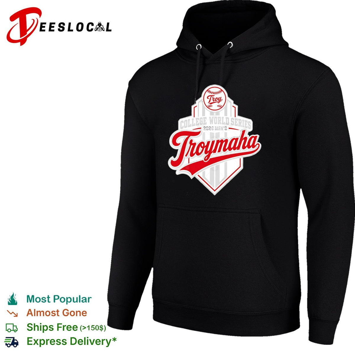 Troy College World Series 2026 Troymaha Baseball Tournament shirt