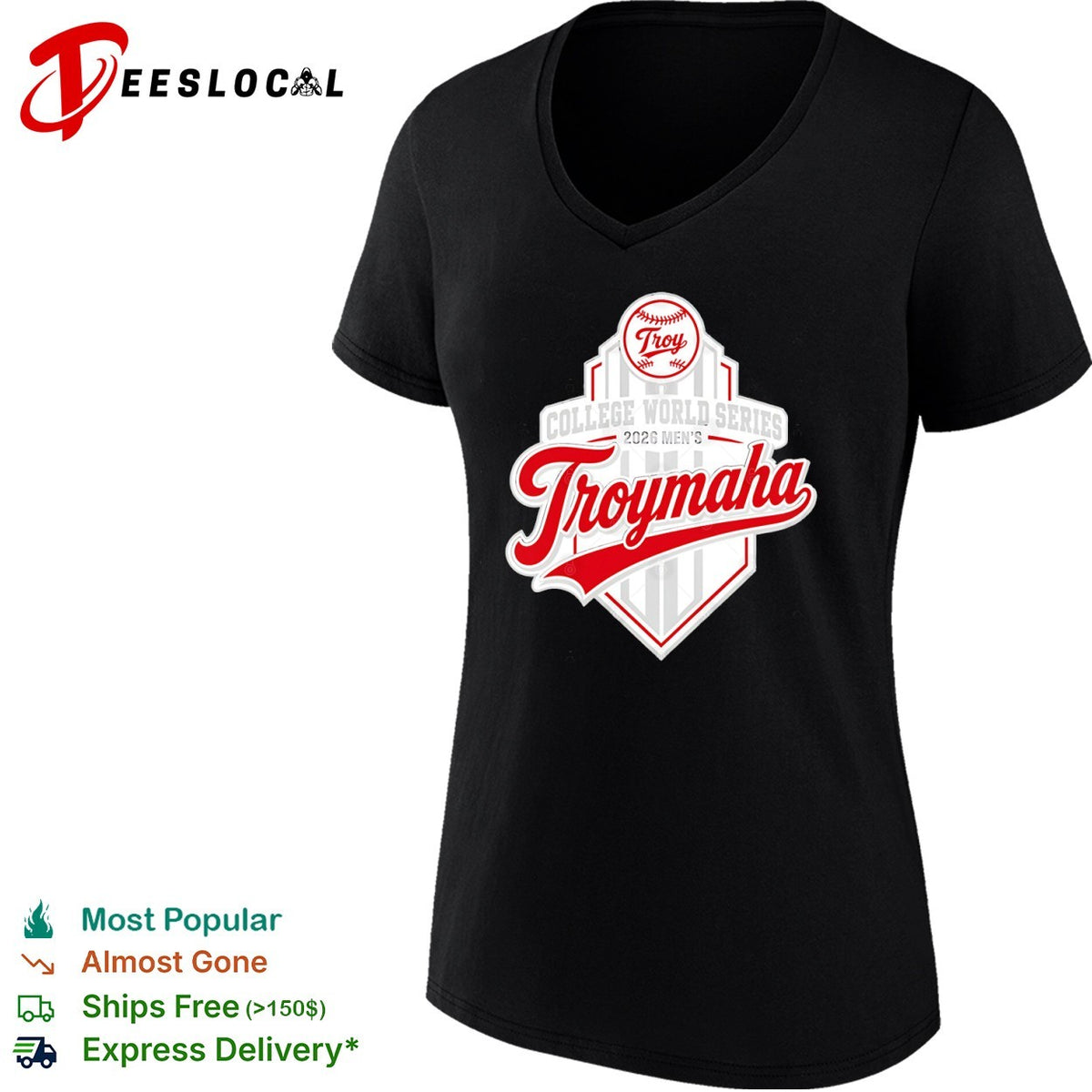 Troy College World Series 2026 Troymaha Baseball Tournament shirt