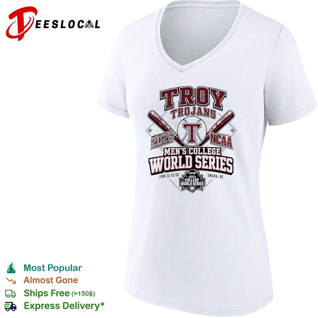 Troy Trojans 2026 NCAA Mens College World Series Omaha NE shirt