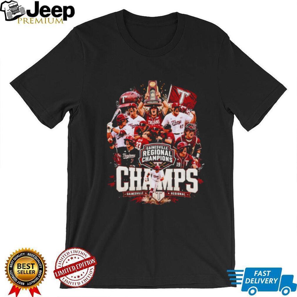 Troy Trojans Baseball 2026 Gainesville Regional Champs shirt