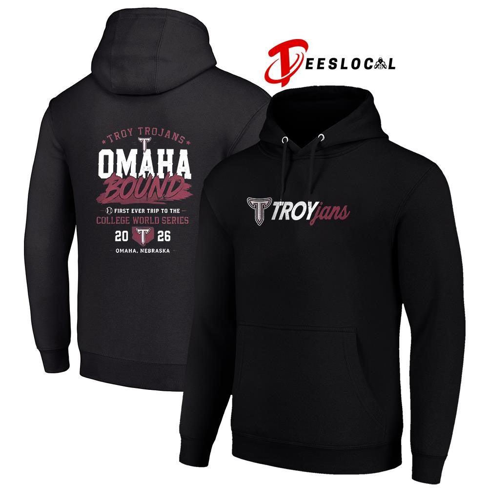 Troy Trojans College World Series Omaha bound graphic shirt