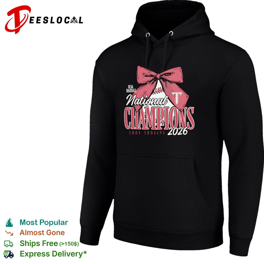 Troy Trojans NCAA Baseball National Champions 2026 Bow Logo shirt