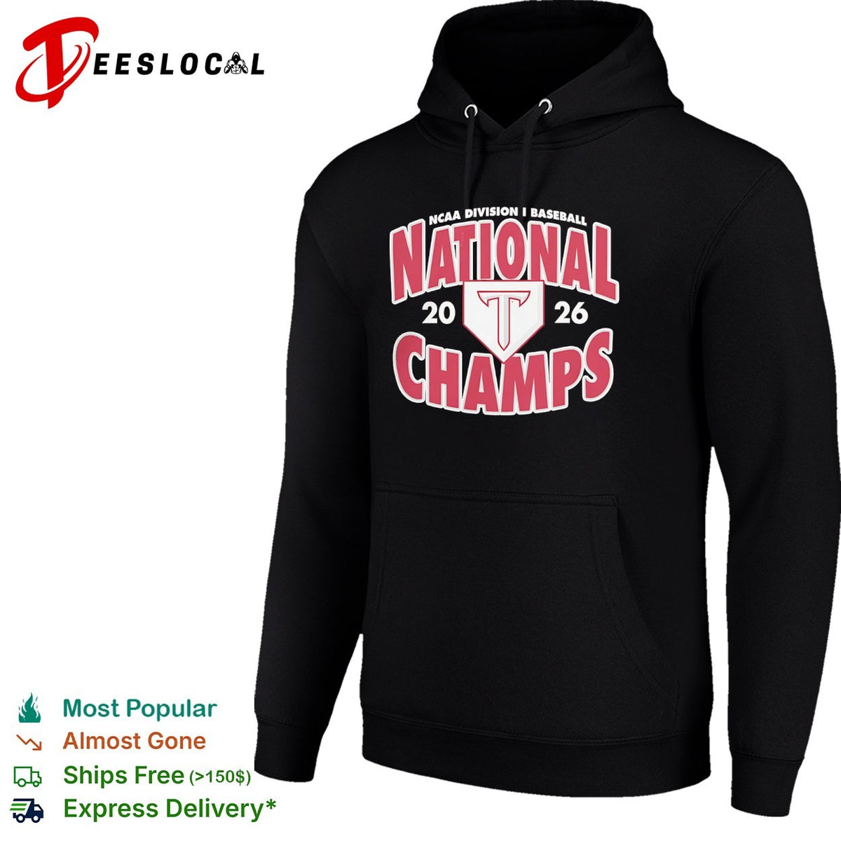Troy Trojans NCAA Division I Baseball National 2026 Champs Logo shirt