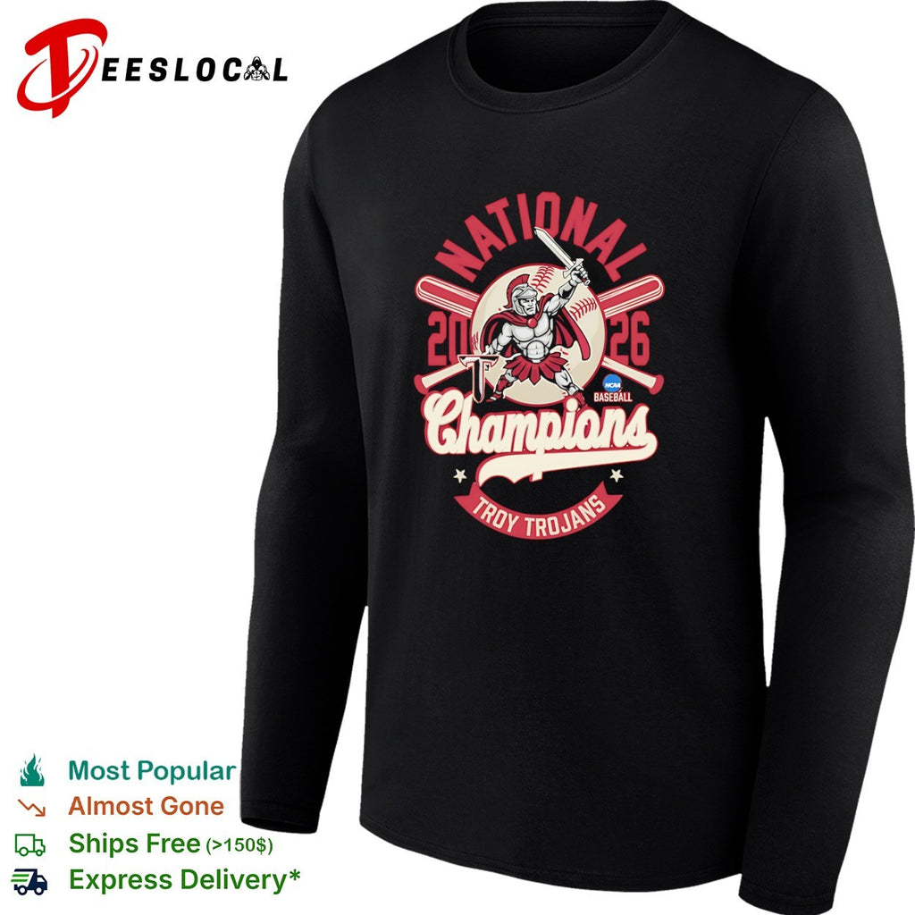 Troy Trojans National Champions 2026 NCAA Baseball Logo shirt