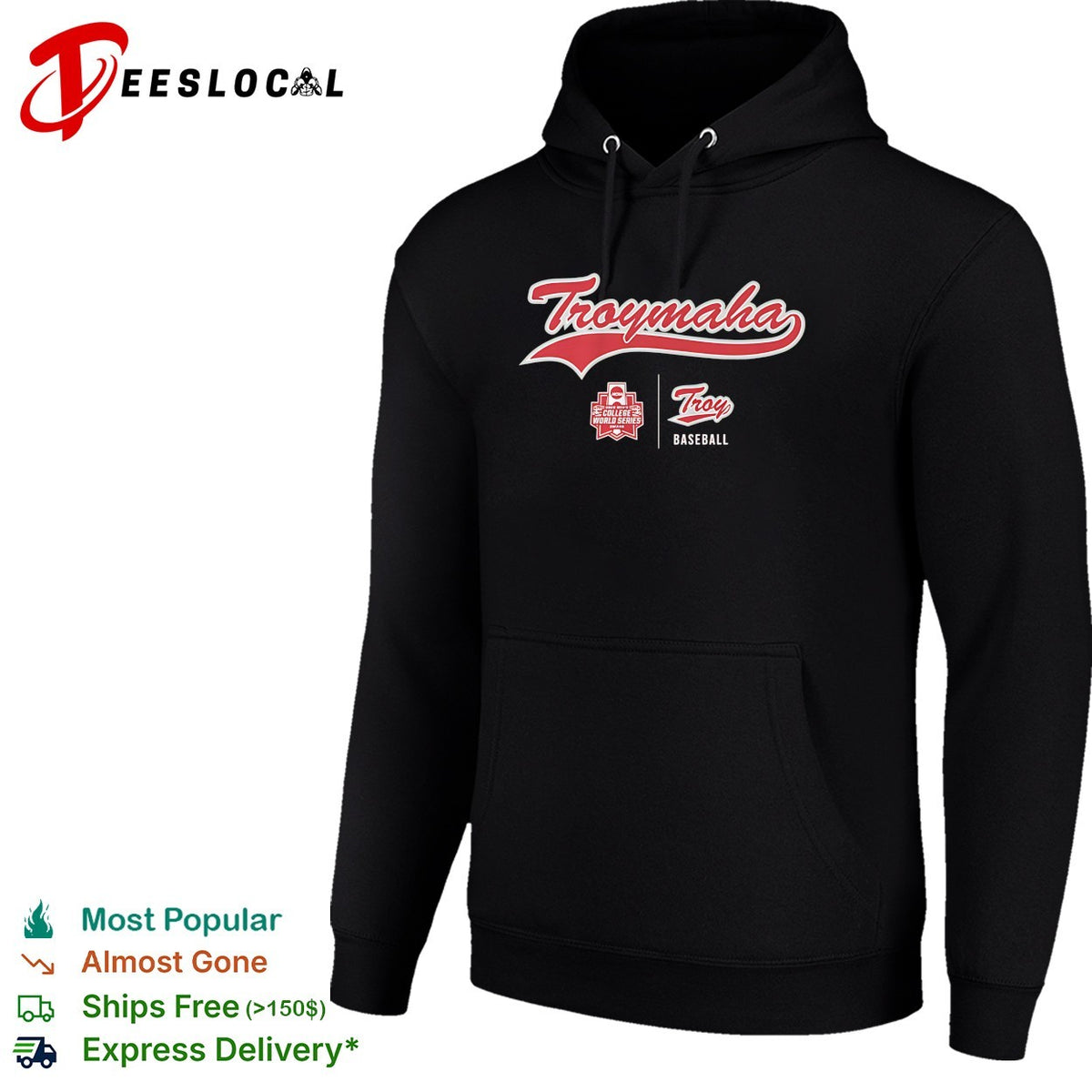 Troymaha Troy University College World Series baseball shirt