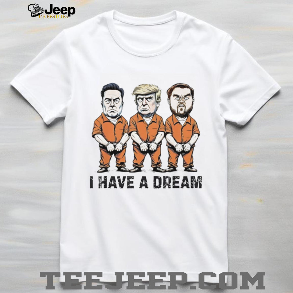 Trump Musk I Have A Dream Political Graphic Cartoon T Shirt