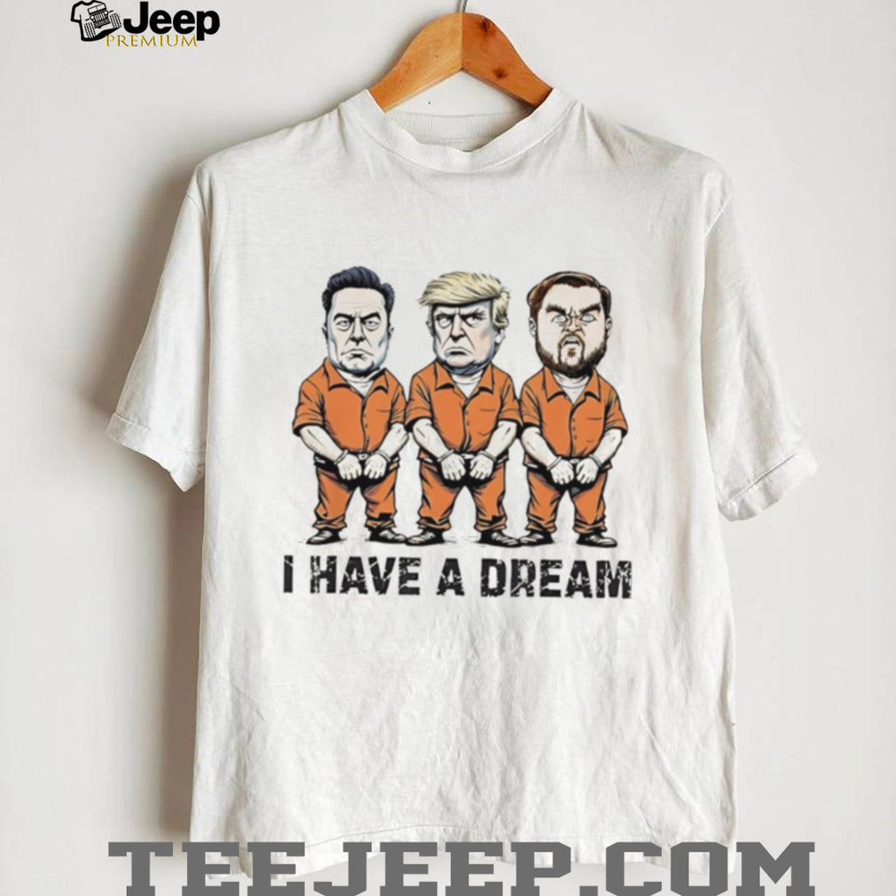 Trump Musk I Have A Dream Political Graphic Cartoon T Shirt