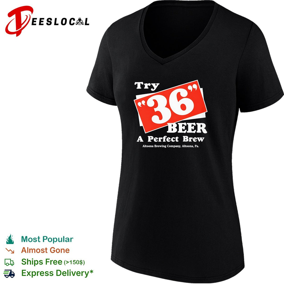 Try 36 beer a perfect brew Altoona Brewing Company retro shirt