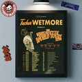 Tucker Wetmore The Brunette World Tour Part 2 2026 North America Schedule Dates Home Decor Poster Canvas
