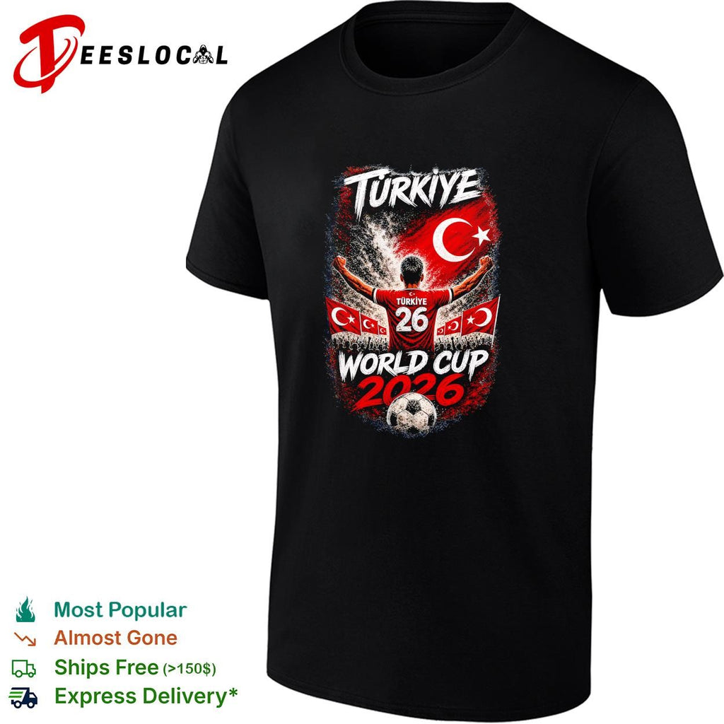 Turkiye World Cup 2026 number 26 soccer player poster shirt