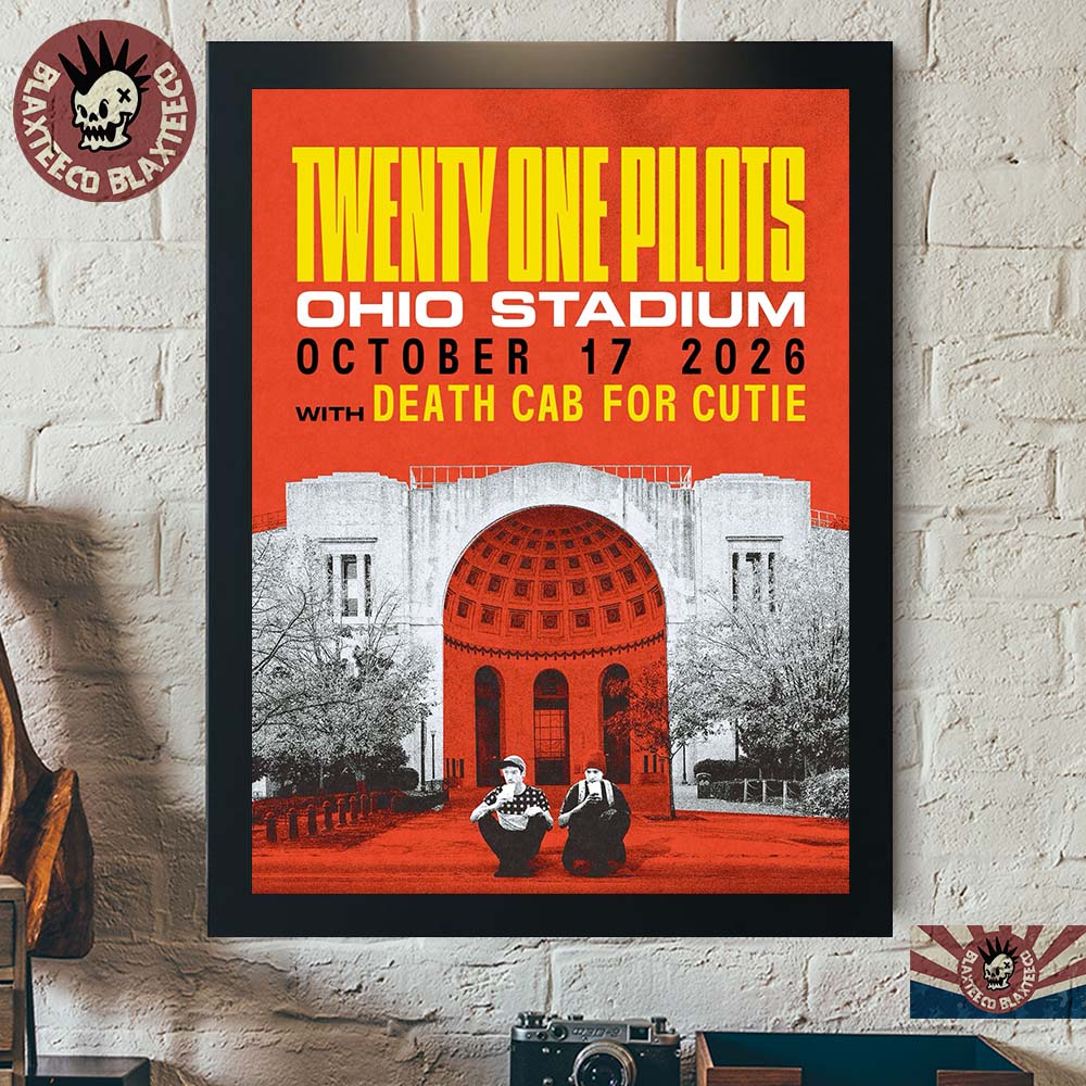 Twenty One Pilots With Death Cab For Cutie Live At Ohio Stadium On October 17 2026 Decor Poster Canvas