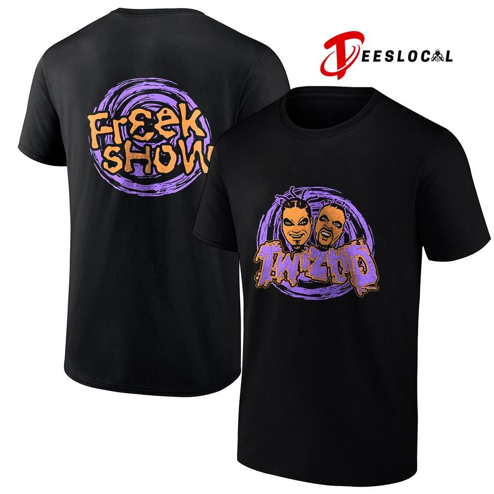 Twiztid Halloween Freek show spiral graphic shirt