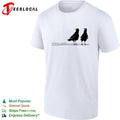 Two crows attempted murder bird pun nature humor shirt