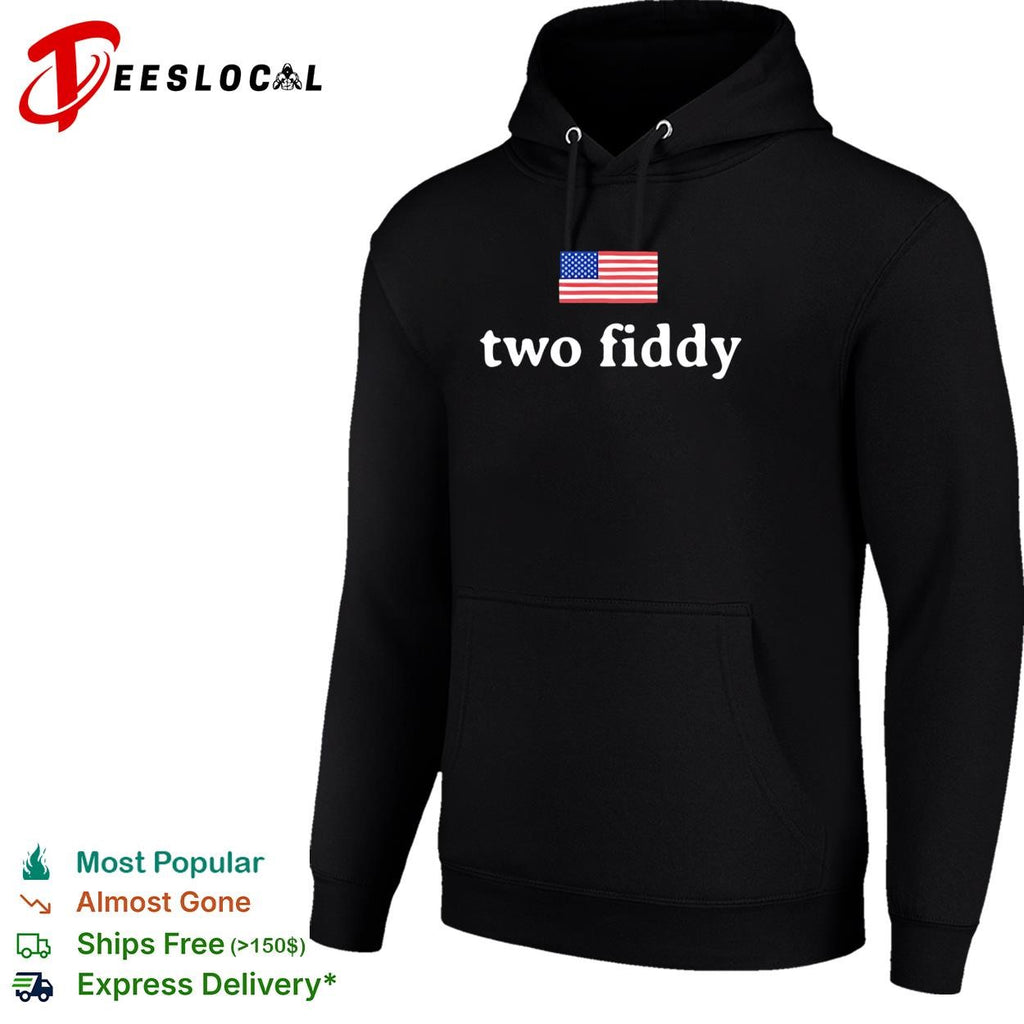 Two fiddy American flag funny patriotic shirt