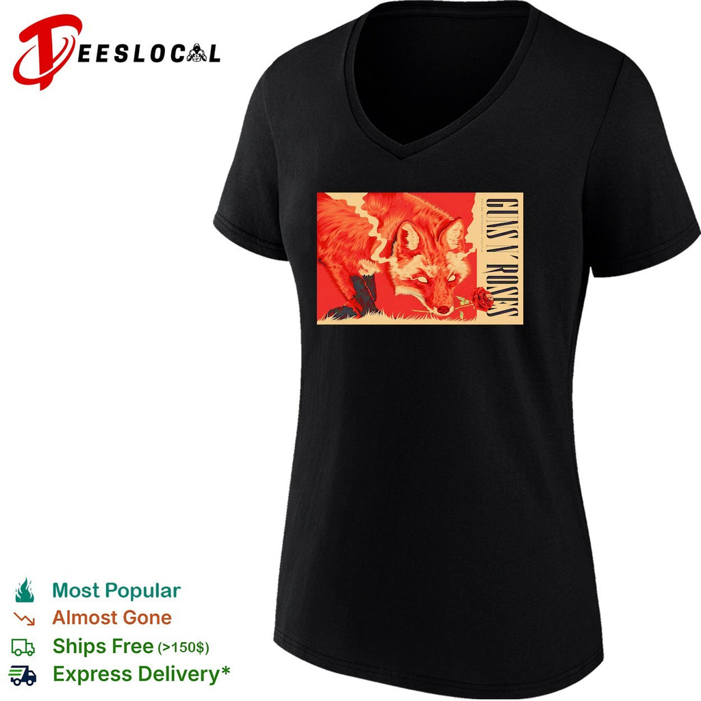 Two foxes dramatic confrontation concert framed poster art shirt
