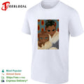 Two women portrait fur coats stylized illustration shirt
