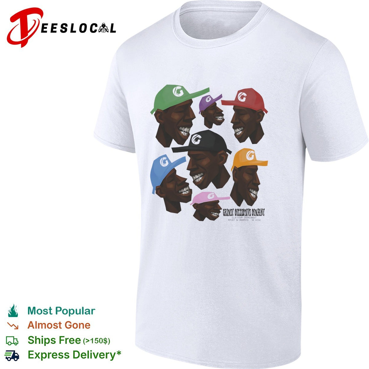 Tyler the Creator Griney Collective Company Clothing Department Memphis TN shirt