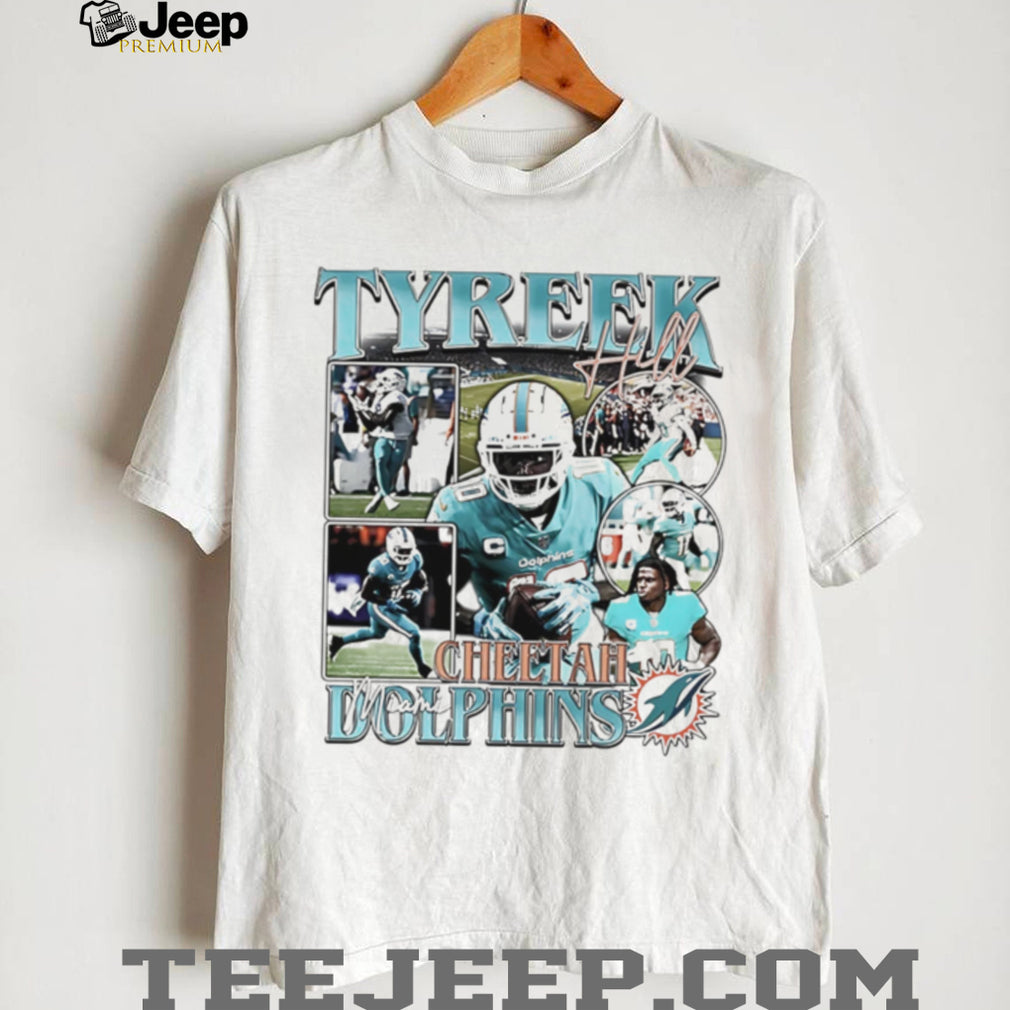 Tyreek Hill Cheetah Miami Football Vintage Bootleg T Shirt