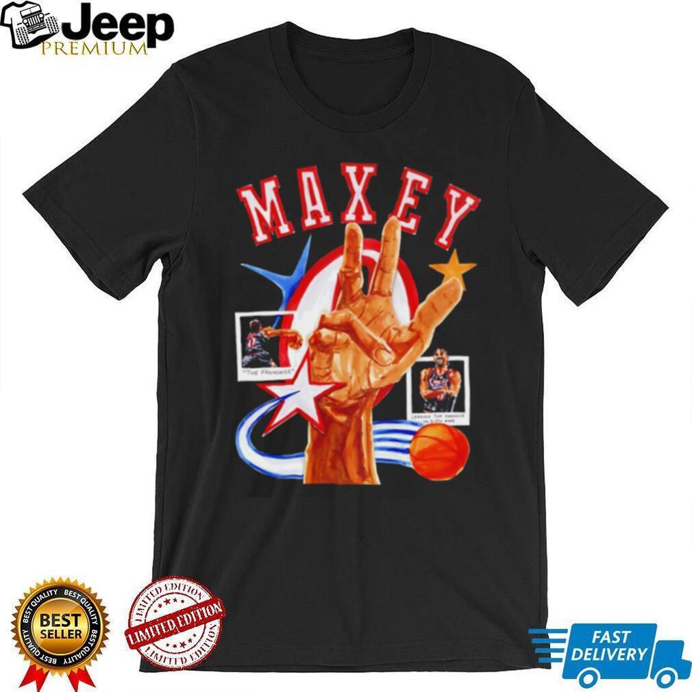 Tyrese Maxey Philadelphia 76ers Retro Style Basketball T Shirt