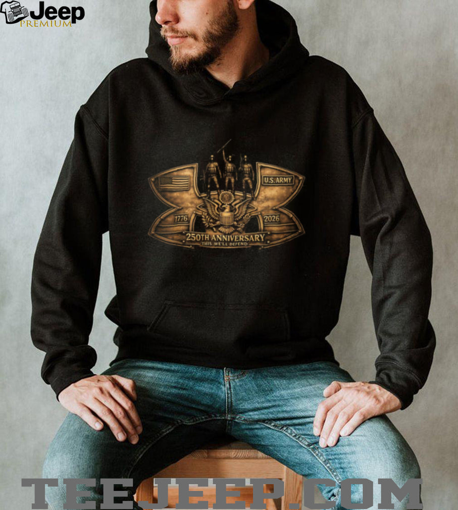 U.S. Army 250th Anniversary Commemorative Bronze T Shirt