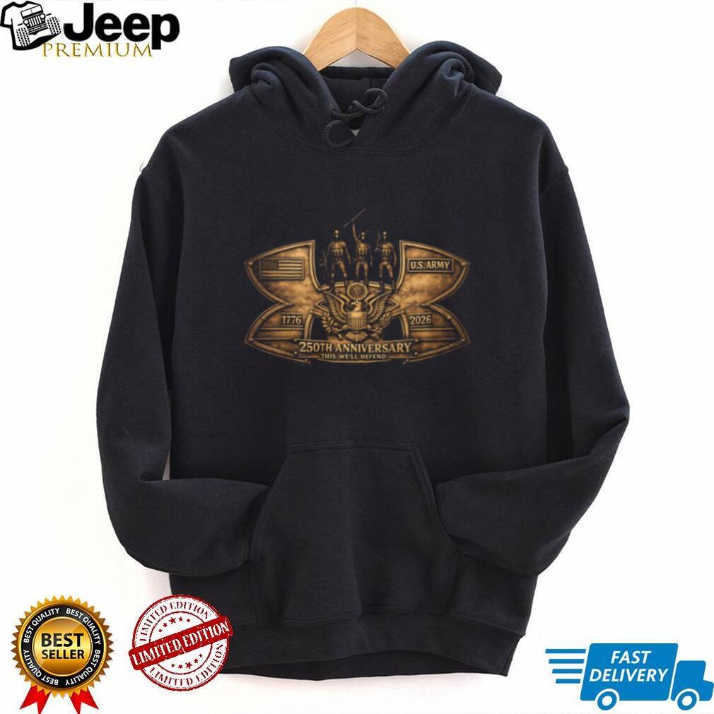 U.S. Army 250th Anniversary Commemorative Bronze T Shirt