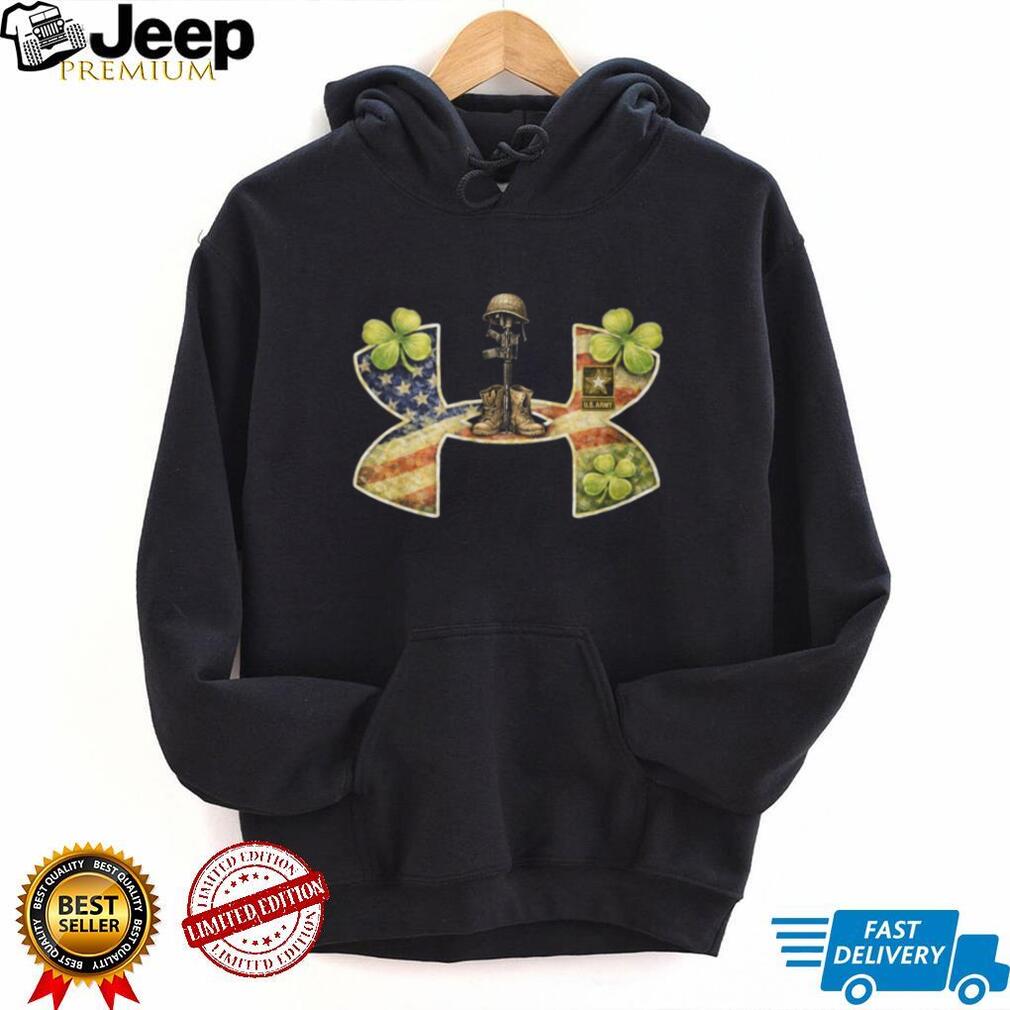 U.S. Army Fallen Soldier Memorial Shamrock Flag Shirt