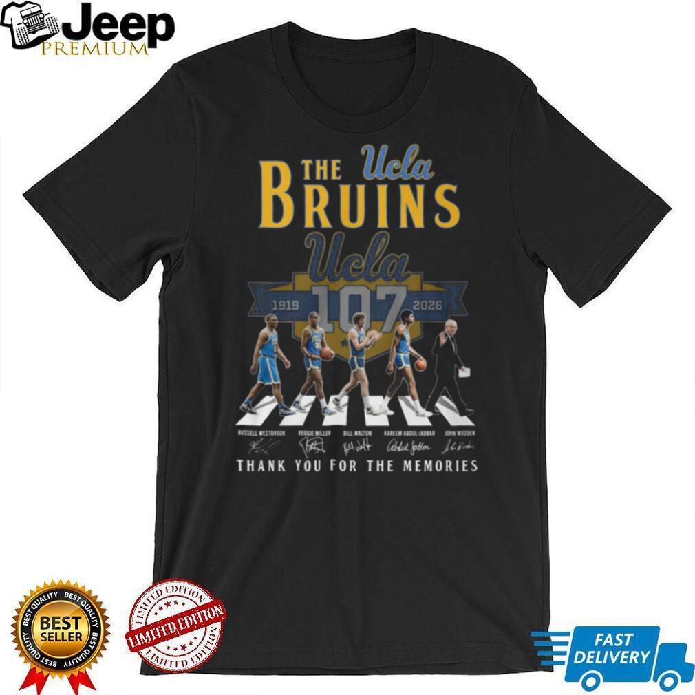 UCLA Bruins 107th Anniversary 1919 2026 Basketball Legends Abbey Road T Shirt