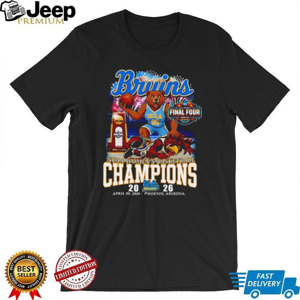UCLA Bruins 2026 NCAA Women’s Basketball Champions Phoenix Final Four T Shirt