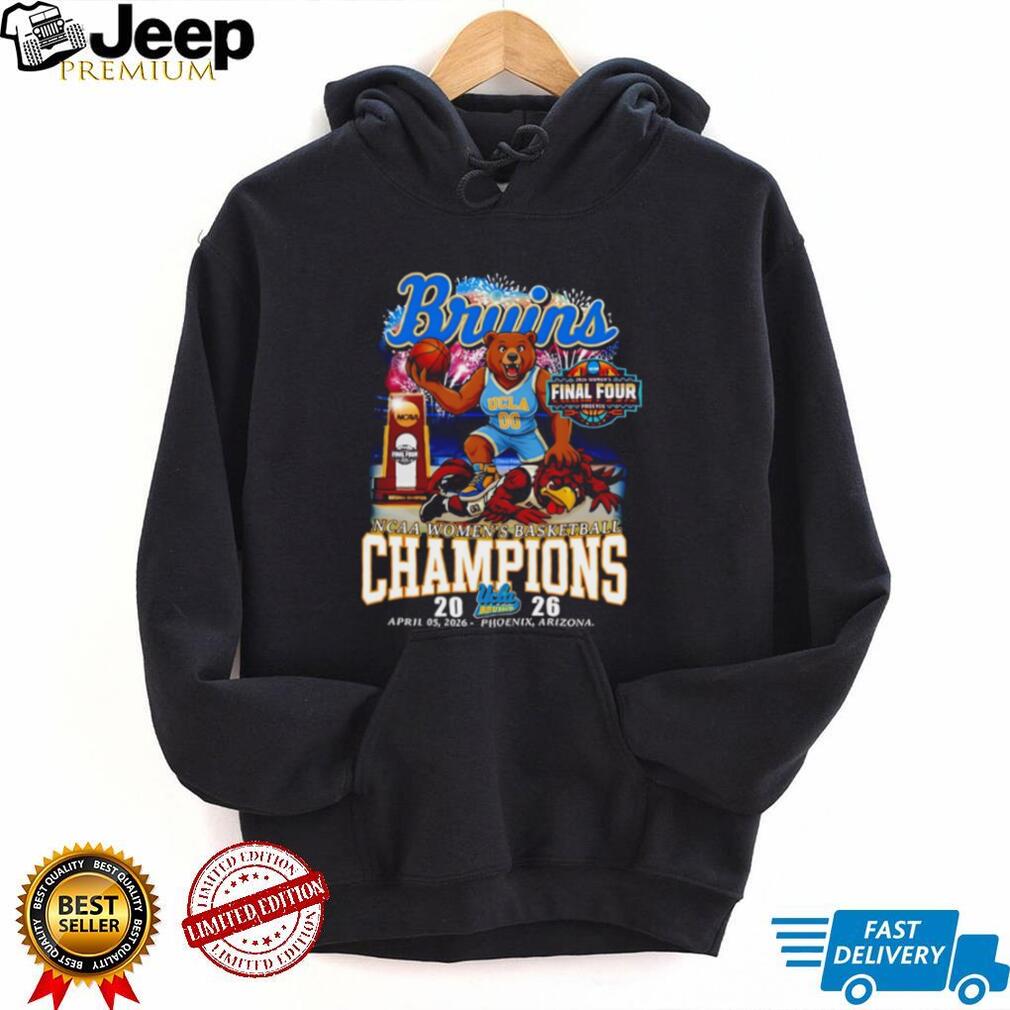 UCLA Bruins 2026 NCAA Women’s Basketball Champions Phoenix Final Four T Shirt