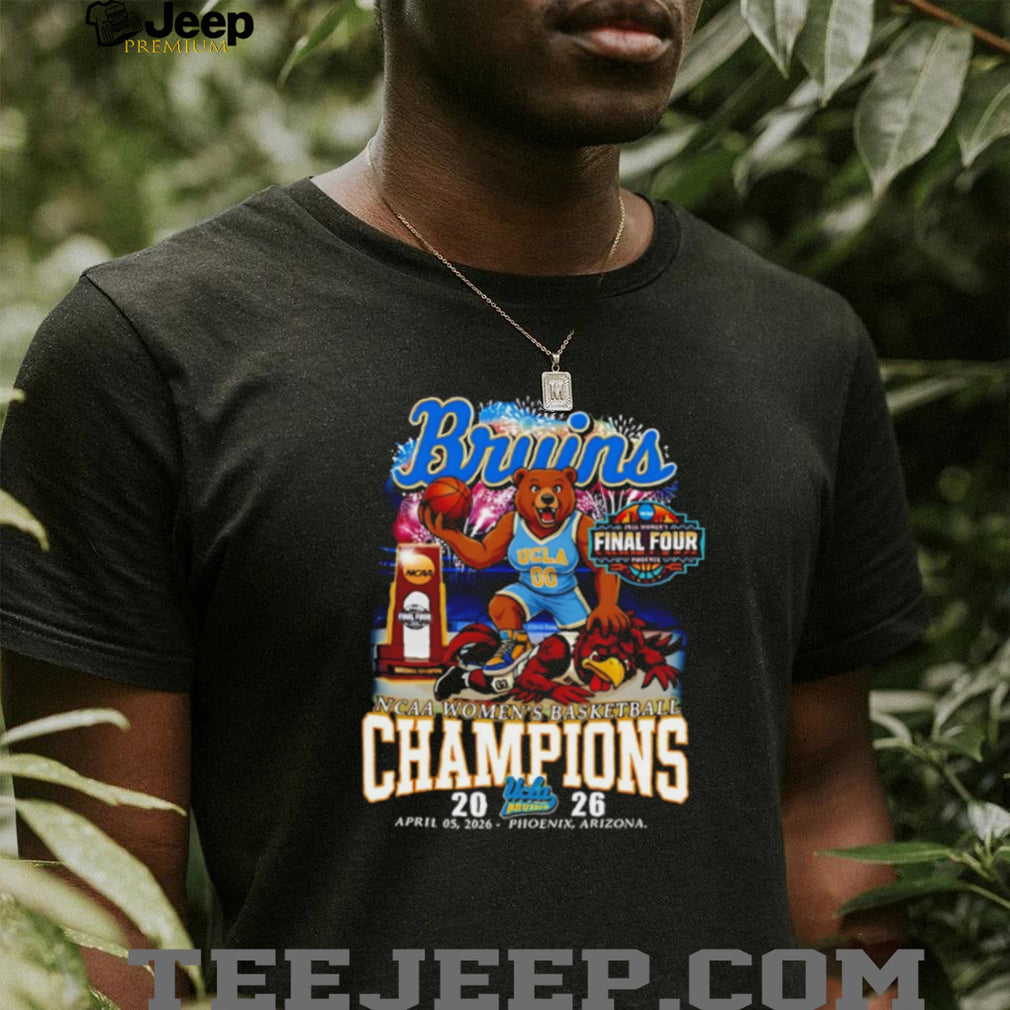 UCLA Bruins 2026 NCAA Women’s Basketball Champions Phoenix Final Four T Shirt