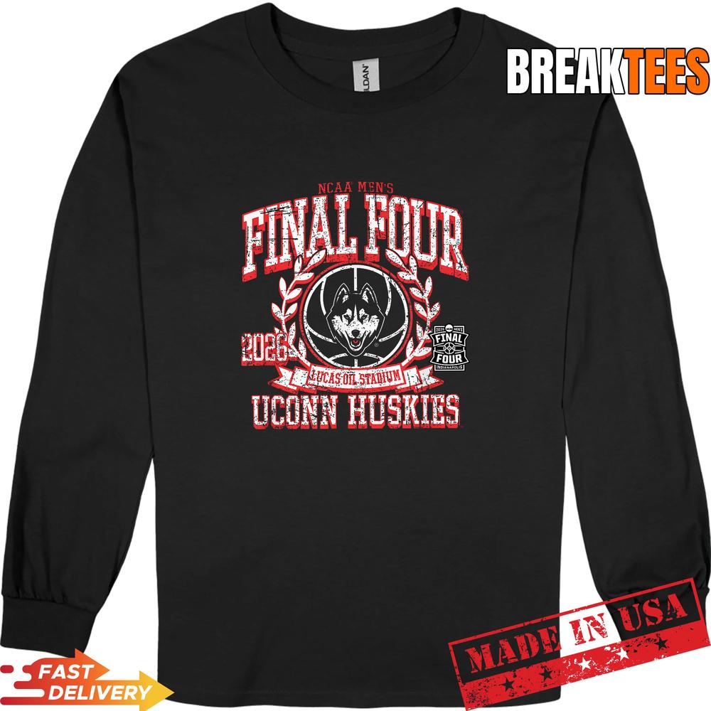 UCONN Huskies Final Four 2026 NCAA Men’s Basketball Vintage T-Shirt