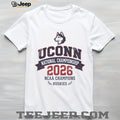UConn Huskies 2026 NCAA Champions Collegiate Ribbon White T Shirt