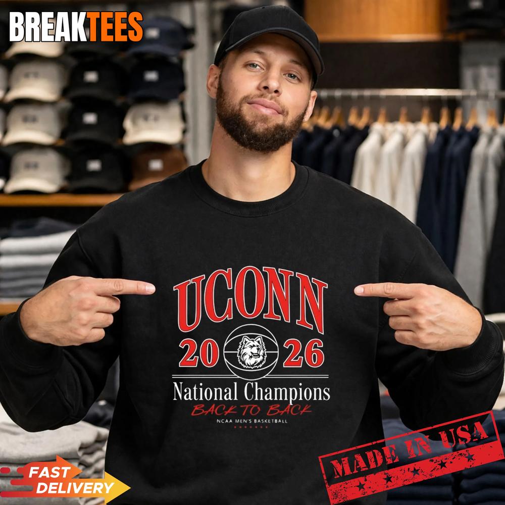 UConn Huskies Back To Back 2026 NCAA Men’s Basketball National Champions T-Shirt