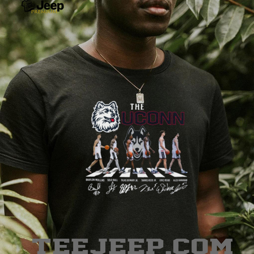 UConn Huskies Basketball Abbey Road Signatures T Shirt