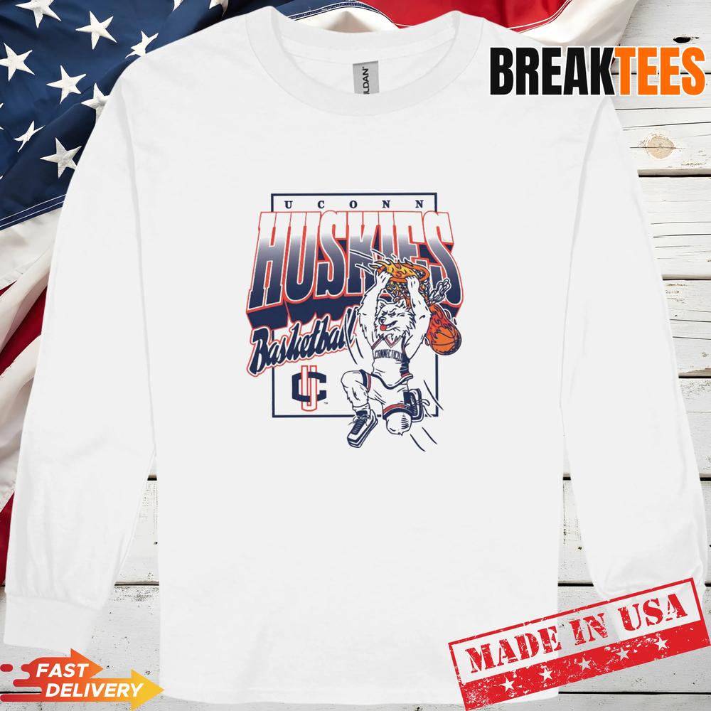 UConn Huskies Basketball Slam Dunk Jonathan Tee