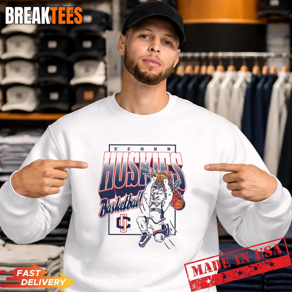 UConn Huskies Basketball Slam Dunk Jonathan Tee