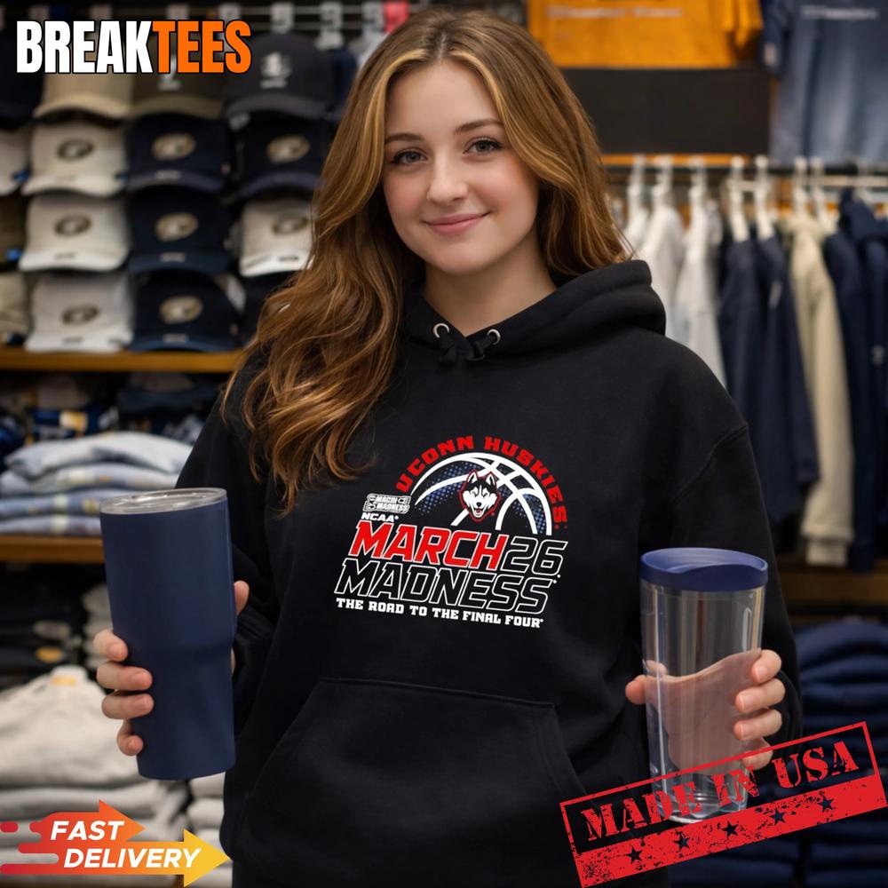 UConn Huskies The Road To The Final Four Basketball 2026 March Madness Shirt