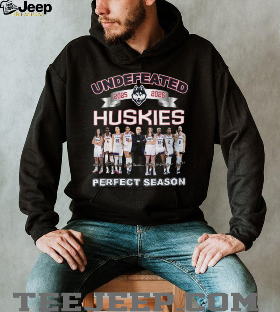 UConn Huskies Women’s Basketball Undefeated 2025 2026 Perfect Season T Shirt