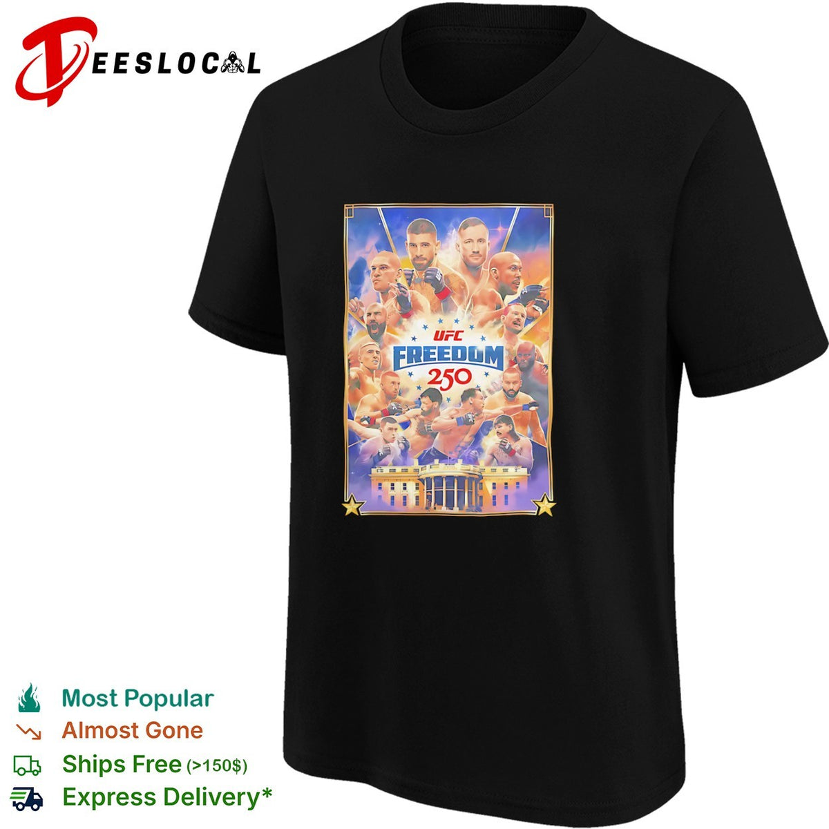 UFC White House freedom 250 shirt