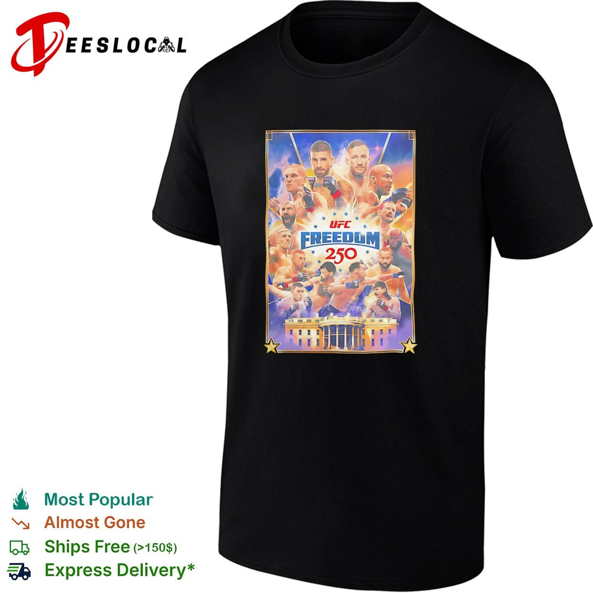UFC White House freedom 250 shirt