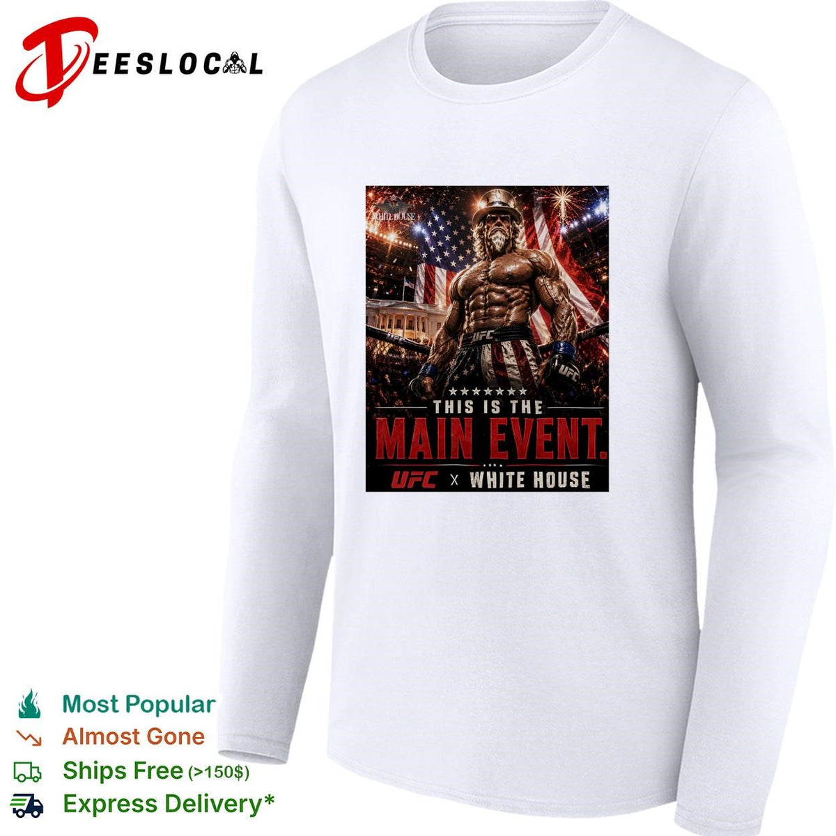 UFC main event soldier mascot White House fighting poster shirt